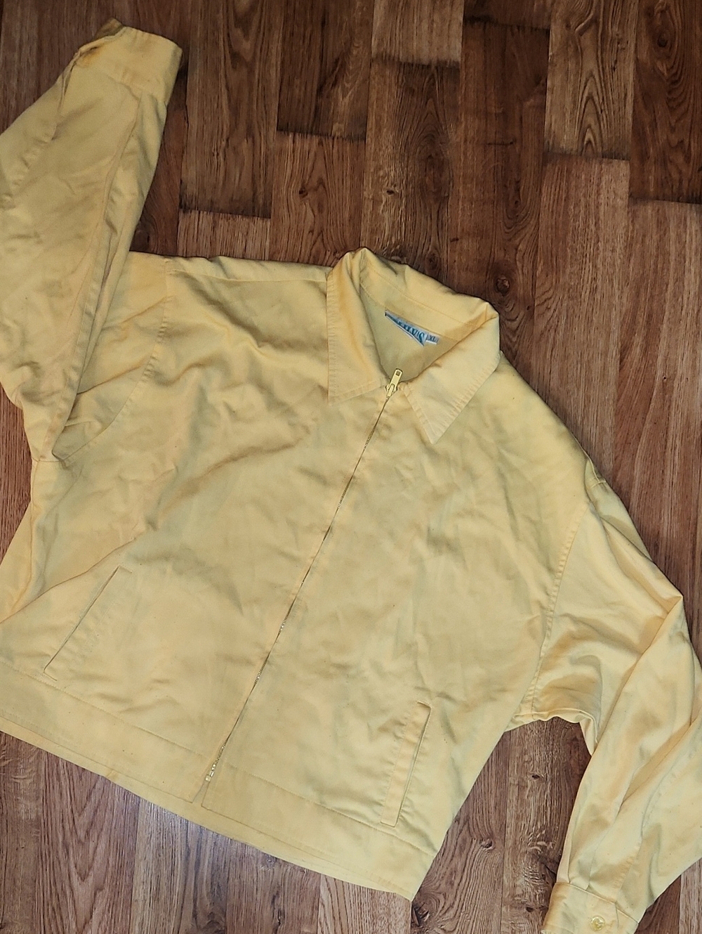 VTG 70s Light Yellow Tennis Jacket